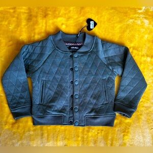 NEW Green Button Up Bomber Jacket (Toddler Boy)